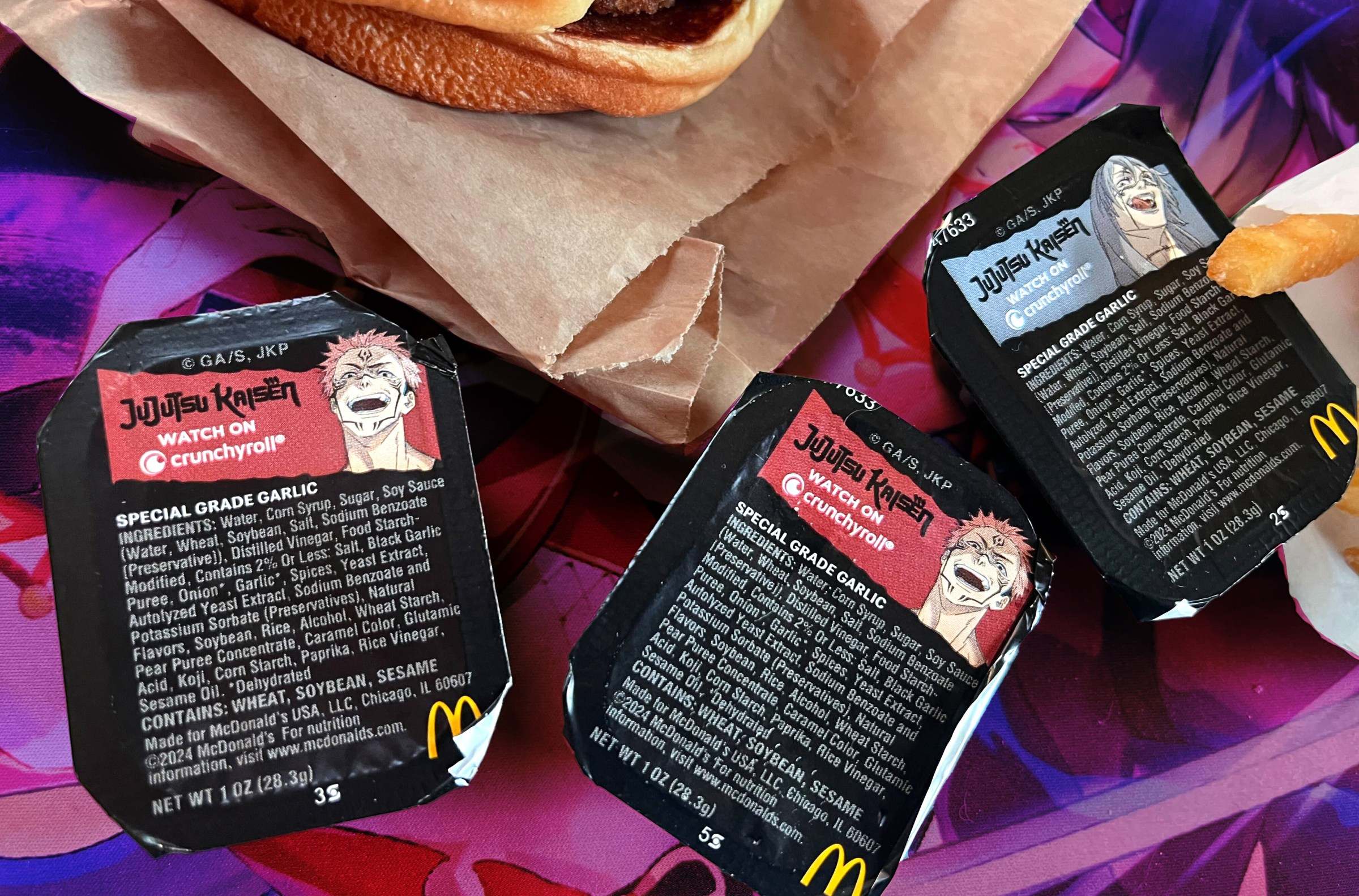 The McDonald’s Jujutsu Kaisen sauce did not overpower me